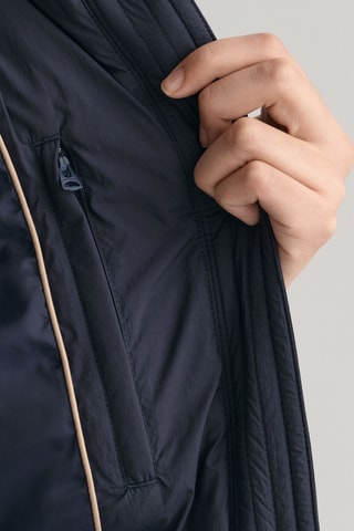 Piumino relaxed con cappuccio - Navy