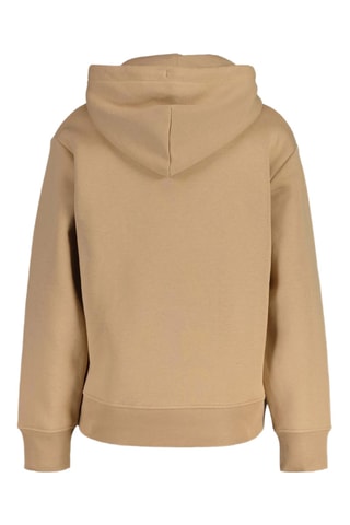 Felpa relaxed con cappuccio - Beige