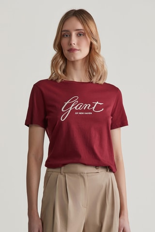 T-shirt regular - Bordeaux