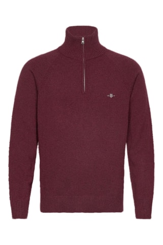 Maglia regular in lana d’agnello - Bordeaux