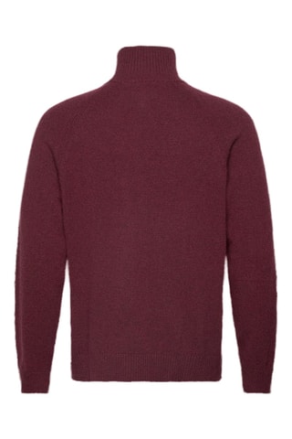 Maglia regular in lana d’agnello - Bordeaux