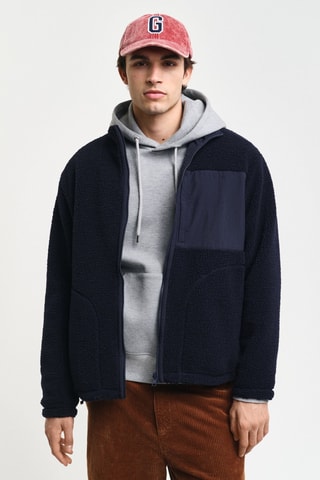 Giacca oversize double face - Navy