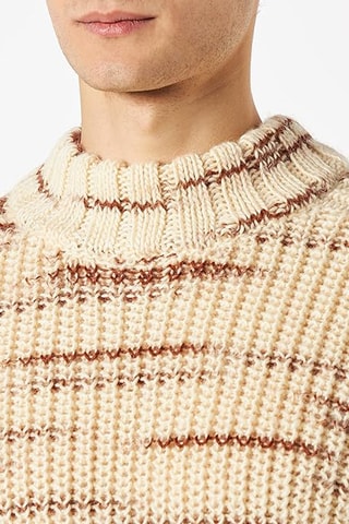 Maglia regular in lana - Crema