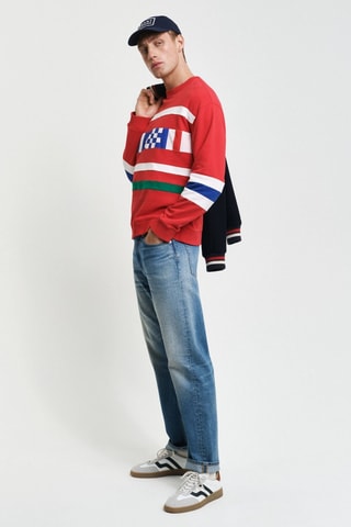 Felpa oversize - Rosso