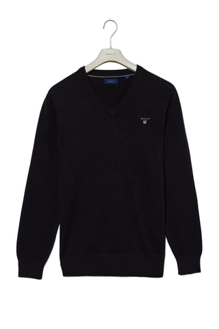 Maglia regular in lana - Nero