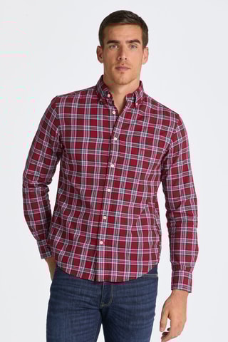 Camicia regular - Rosso