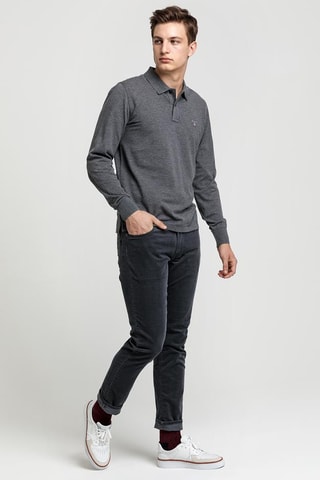 Polo regular - Grigio melange