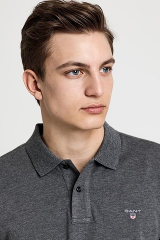 Polo regular - Grigio melange