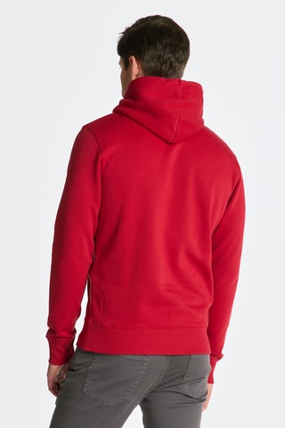 Felpa con cappuccio - Rosso