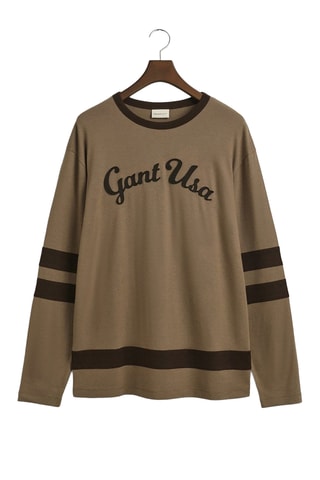 T-shirt regular in lana - Marrone