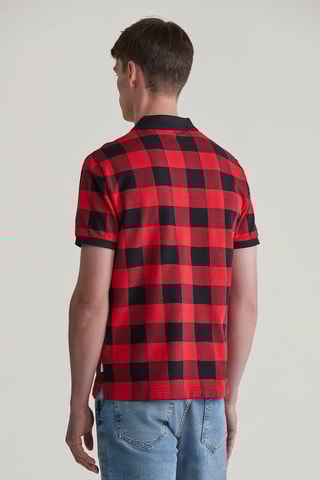 Polo taglio dritto - Rosso