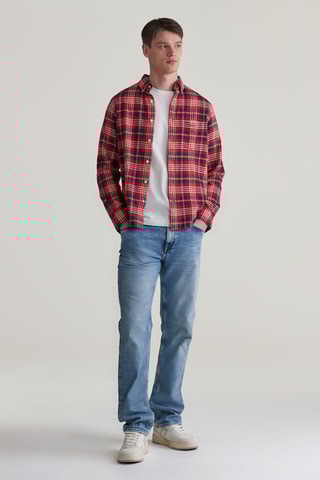 Camicia regular - Rosso