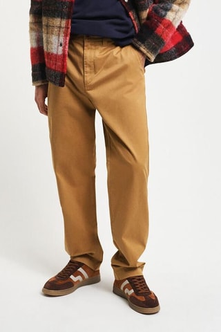 Pantaloni chino regular - Beige