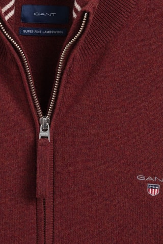 Cardigan regular in lana d’agnello - Bordeaux