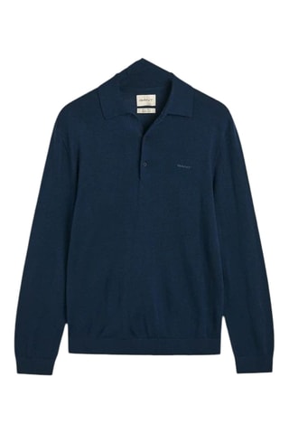 Maglia regular in lana merino - Navy