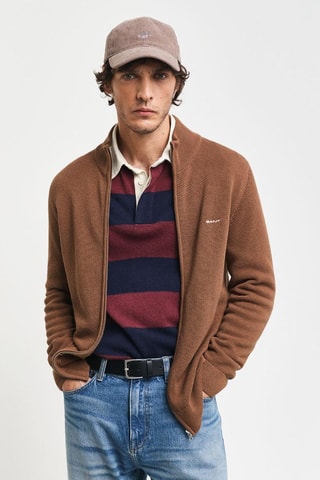 Cardigan regular - Marrone
