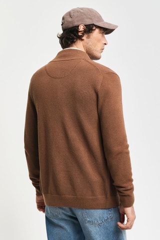 Cardigan regular - Marrone