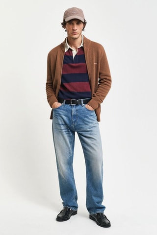 Cardigan regular - Marrone