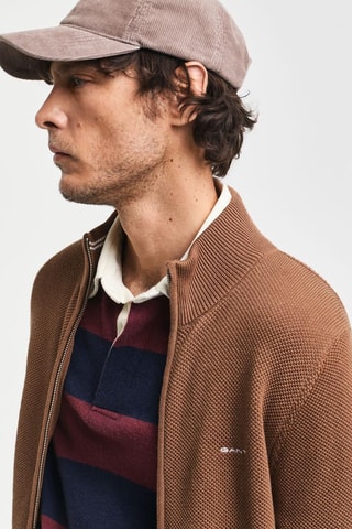 Cardigan regular - Marrone