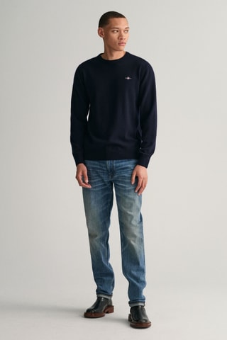 Maglia in lana d’agnello - Navy