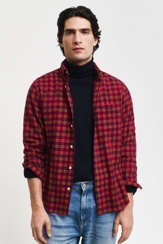Camicia regular - Rosso