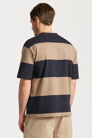 T-shirt relaxed - Beige e nero