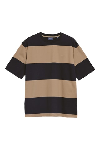 T-shirt relaxed - Beige e nero