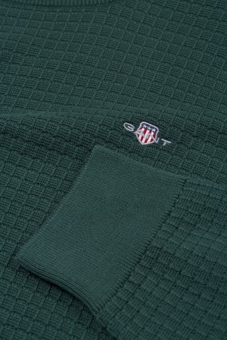 Maglia regular in cotone bio - Verde scuro