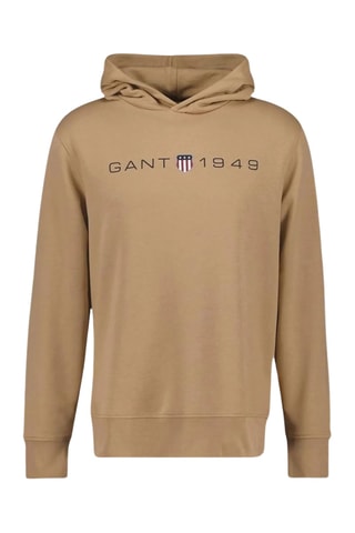 Felpa regular con cappuccio - Beige