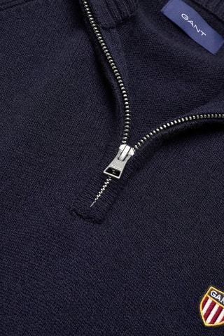 Maglia regular in lana - Navy