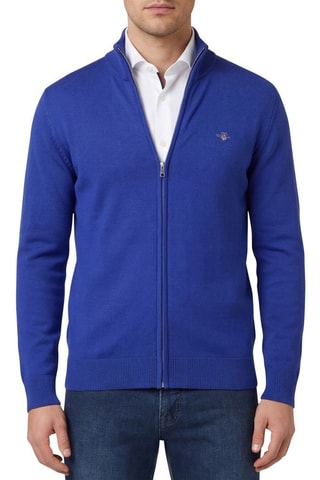 Cardigan regular - Cobalto