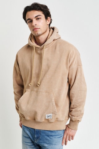 Felpa con cappuccio - Beige