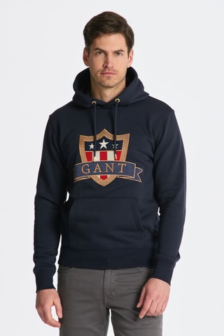 Felpa con cappuccio - Navy