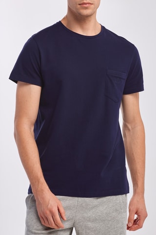 T-shirt relaxed - Blu
