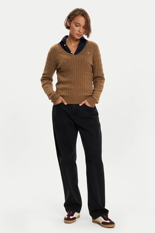 Maglia slim - Marrone