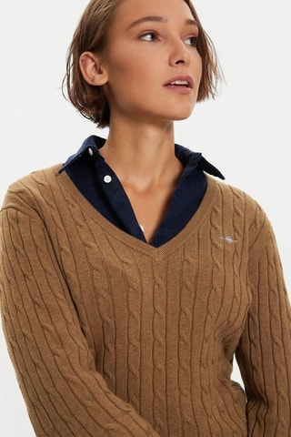 Maglia slim - Marrone