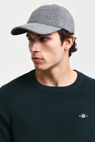 Maglia regular in lana merino - Verde scuro