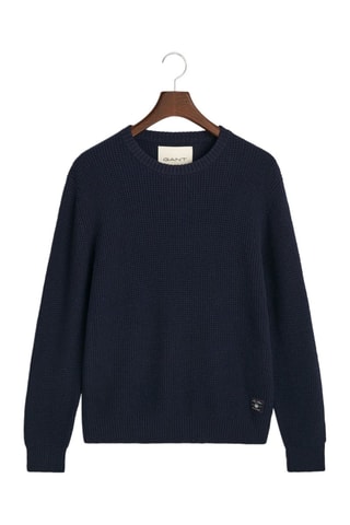 Maglia regular in lana - Navy