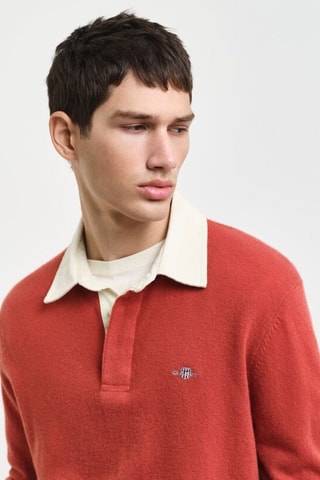 Maglia regular in lana - Ruggine