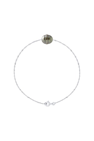 Pulsera Plata y perla cultivada