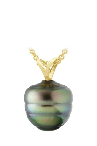 Colgante Oro amarillo y perla cultivada