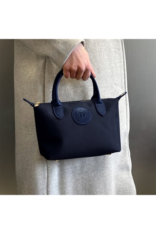 Bolso de piel Etretat - Azul