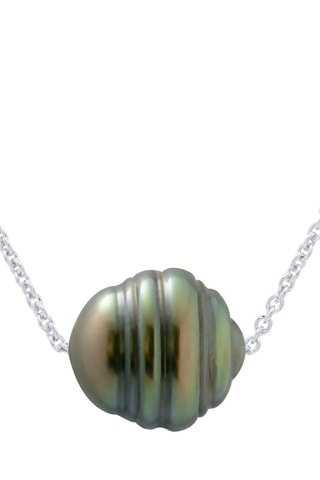 Collar Plata y perla cultivada de Tahití