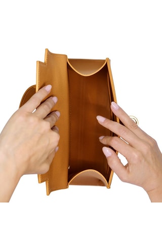 Bolso de piel - Marrón