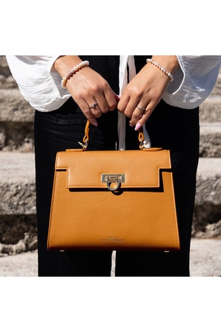 Bolso de piel - Marrón