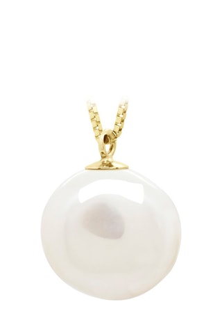 Collar Oro amarillo y perla cultivada de agua dulce