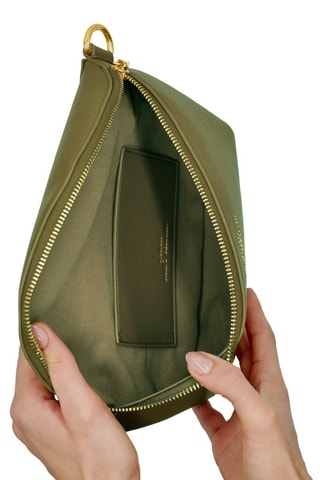 Riñonera de piel - Verde