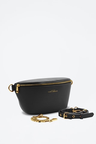 Riñonera de piel - Negro