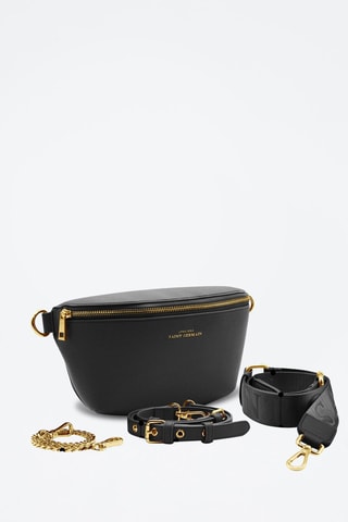 Riñonera de piel - Negro