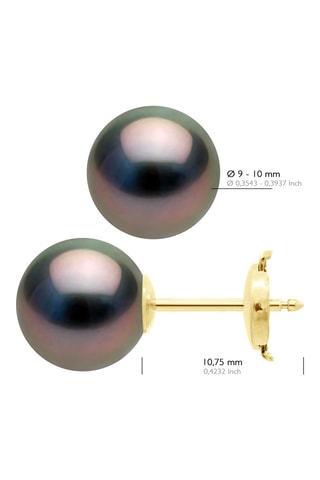 Dormilonas Oro amarillo y perlas cultivadas